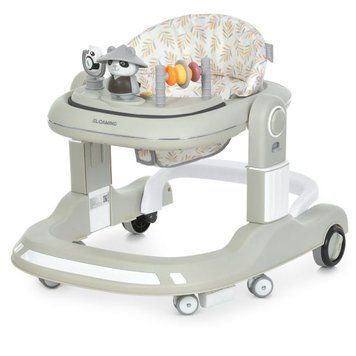 Ходунки ME 1200 URSA Beige 2в1 муз., пушер, колеса 6шт, світло, на бат-ці, в кор, бежевий mp-330631 фото