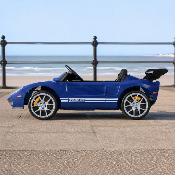 Детский электромобиль Ford GT M 6107EBLR-4 синий, 4 мотора по 90W, Bluetooth, кожа mp-328335 фото