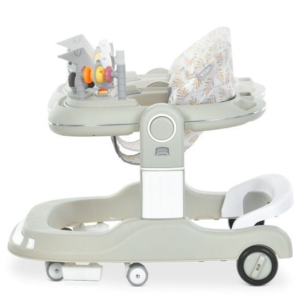 Ходунки ME 1200 URSA Beige 2в1 муз., пушер, колеса 6шт, світло, на бат-ці, в кор, бежевий mp-330631 фото