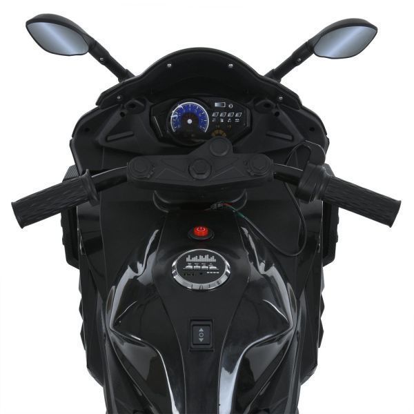 Дитячий мотоцикл BMW S1000RR M 6273EL-2 чорний, 2 мотори по 35W, EVA, екошкіра, Bluetooth, MP3, USB mp-328336 фото