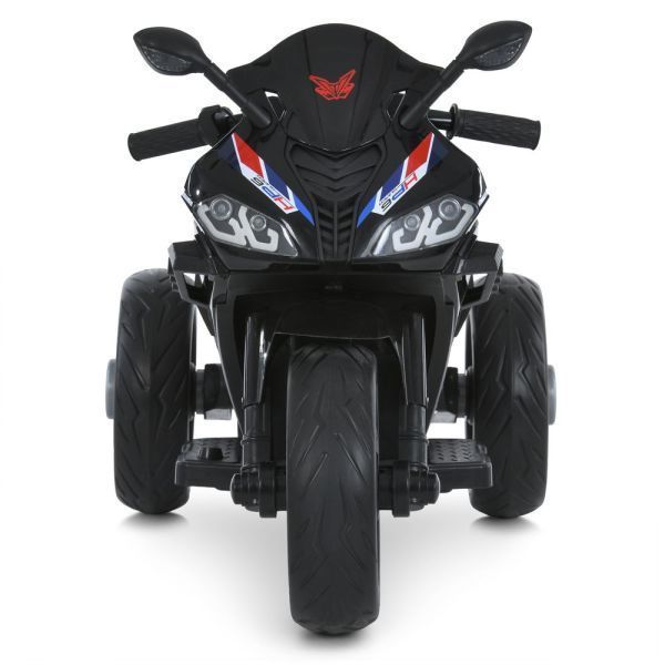 Дитячий мотоцикл BMW S1000RR M 6273EL-2 чорний, 2 мотори по 35W, EVA, екошкіра, Bluetooth, MP3, USB mp-328336 фото