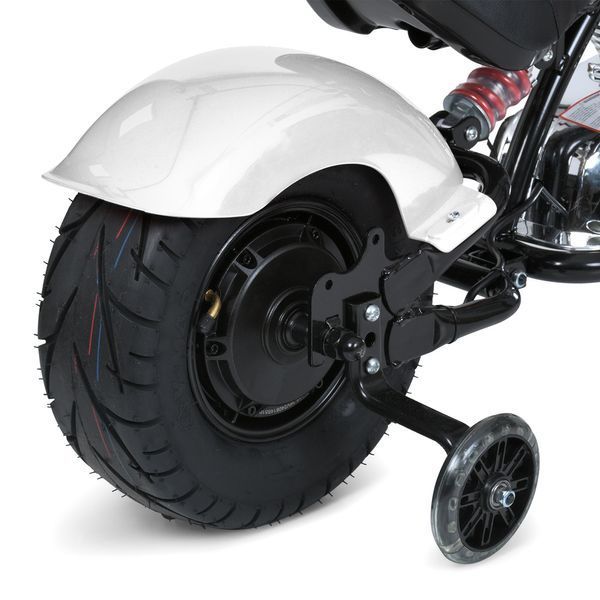 Мотоцикл M 6016AL-1 36V 1шт 2*18V9AH, 1*350W, USB, BLUETOOTH, TF, шкіра, білий mp-306653 фото