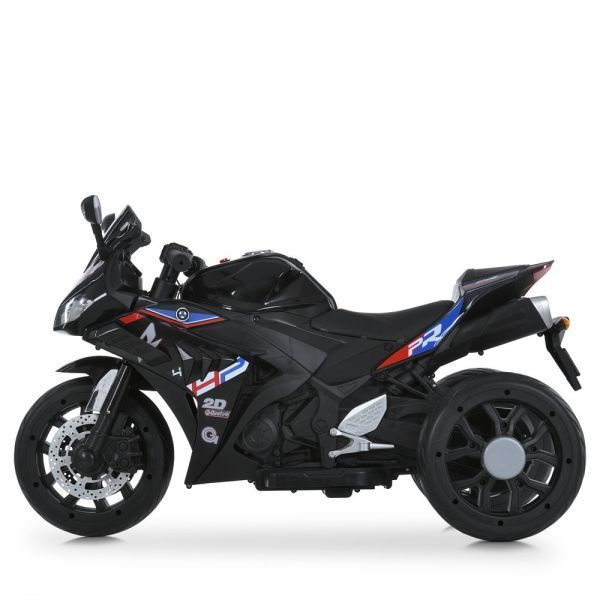 Дитячий мотоцикл BMW S1000RR M 6273EL-2 чорний, 2 мотори по 35W, EVA, екошкіра, Bluetooth, MP3, USB mp-328336 фото