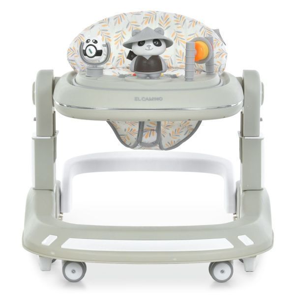Ходунки ME 1200 URSA Beige 2в1 муз., пушер, колеса 6шт, світло, на бат-ці, в кор, бежевий mp-330631 фото