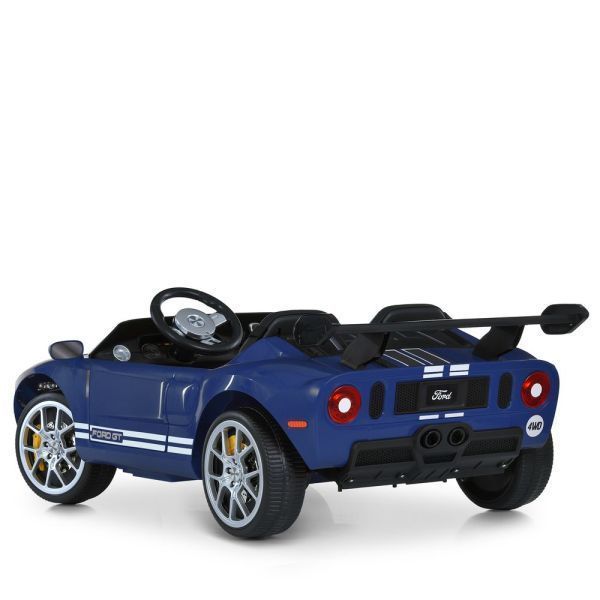 Детский электромобиль Ford GT M 6107EBLR-4 синий, 4 мотора по 90W, Bluetooth, кожа mp-328335 фото
