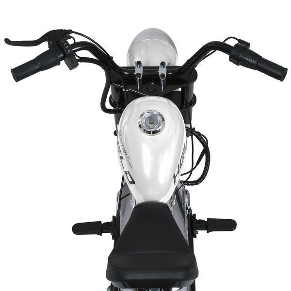 Мотоцикл M 6016AL-1 36V 1шт 2*18V9AH, 1*350W, USB, BLUETOOTH, TF, шкіра, білий mp-306653 фото