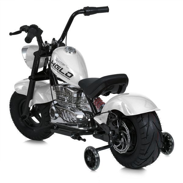 Мотоцикл M 6016AL-1 36V 1шт 2*18V9AH, 1*350W, USB, BLUETOOTH, TF, шкіра, білий mp-306653 фото