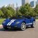 Детский электромобиль Ford GT M 6107EBLR-4 синий, 4 мотора по 90W, Bluetooth, кожа mp-328335 фото 1