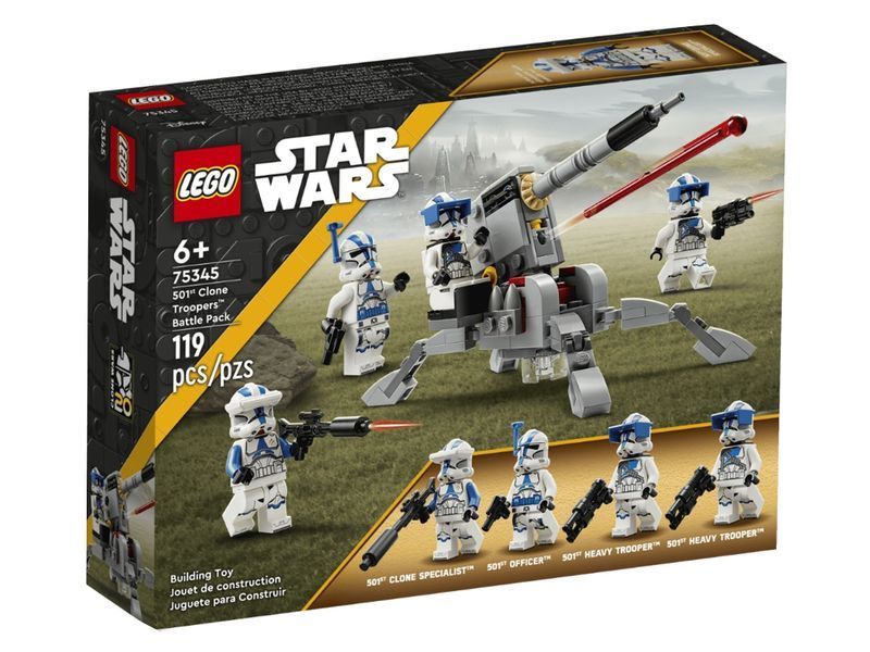Конструктор LEGO Star Wars Боевой отряд бойцов-клонов 501 легиона, 119 деталей 75345 bab-395840 фото