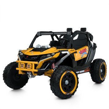 Джип M 6149EBLR-6(24V) 1шт 2, 4G на радиоуправлении, 1*24V7AH, 2*120W, MP3, USB, TF, BLUETOOTH, EVA, шкіра, музыка, свет, жовтий mp-312218 фото