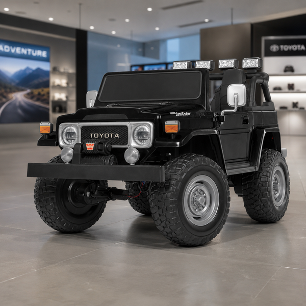 Детский электромобиль Джип Bambi M 4968 EBLR-2 (24V) Toyota, двухместный, черный mp-278343 фото