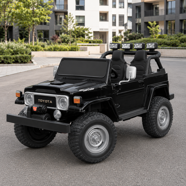 Детский электромобиль Джип Bambi M 4968 EBLR-2 (24V) Toyota, двухместный, черный mp-278343 фото