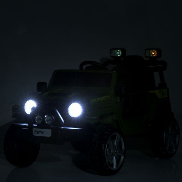 Дитячий електромобіль Джип Bambi Racer M 5103 EBLR-2 Jeep, 2 мотори по 40W, EVA, сидіння з екошкіри, MP3, Bluetooth, чорний mp-293795 фото