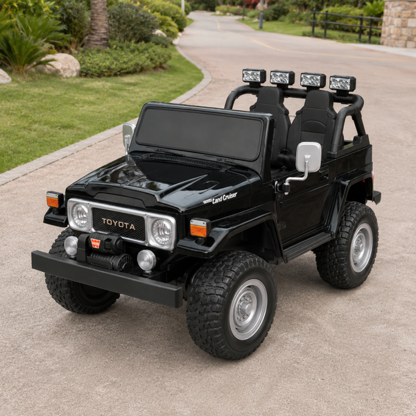 Детский электромобиль Джип Bambi M 4968 EBLR-2 (24V) Toyota, двухместный, черный mp-278343 фото