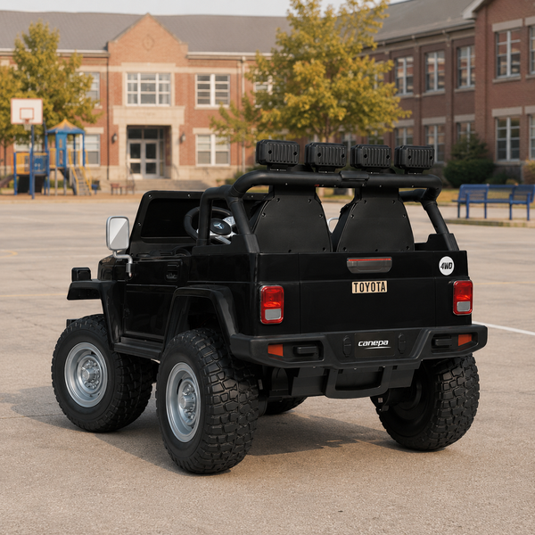 Детский электромобиль Джип Bambi M 4968 EBLR-2 (24V) Toyota, двухместный, черный mp-278343 фото