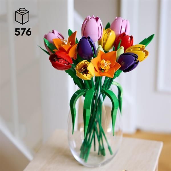 Конструктор LEGO Botanicals Букет тюльпанів 576 Деталей afk-186502 фото