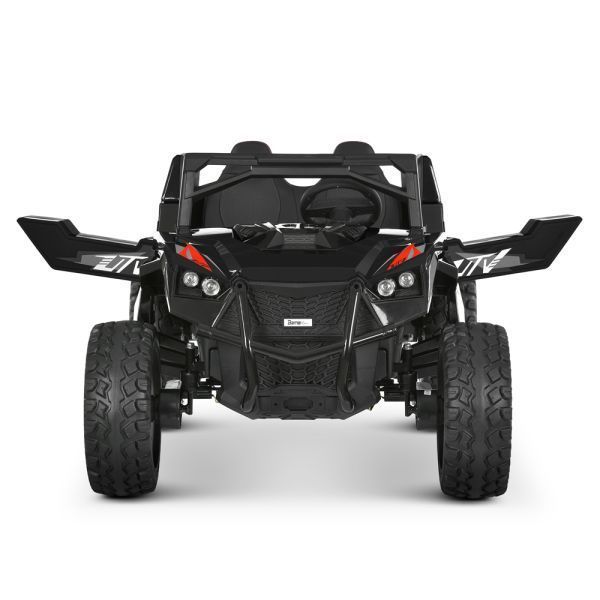 Джип M 6291EBLR-2(24V) (1шт) 2,4G, 4мотори35W, 2акум12V7AH, MP3, USB, BLUETOOTH, EVA, TF, шкіра, свет, музыка, чорний mp-330397 фото