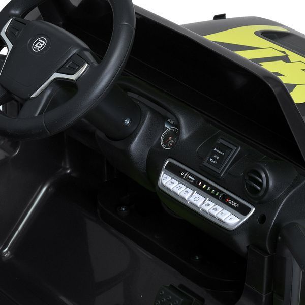 Дитячий електромобіль Джип Bambi Racer M 5103 EBLR-2 Jeep, 2 мотори по 40W, EVA, сидіння з екошкіри, MP3, Bluetooth, чорний mp-293795 фото