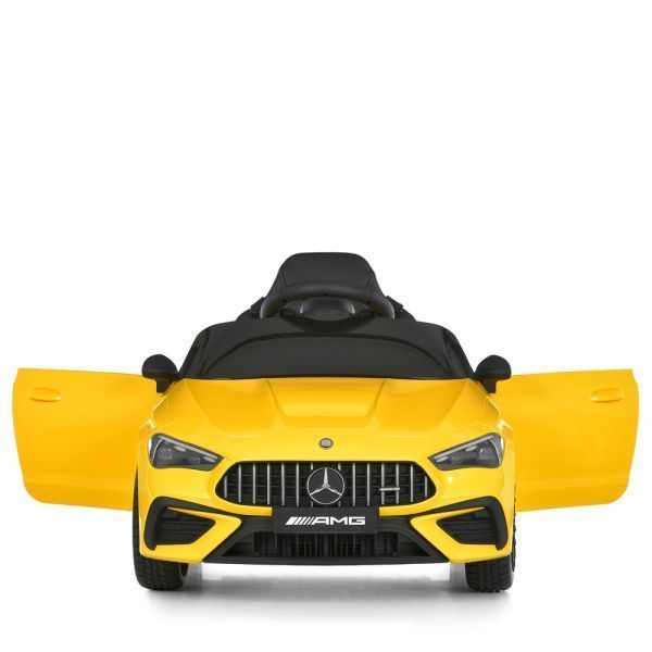 Детский электромобиль Mercedes-AMG CLE 53 Cabriolet M 6292EBLR-6 желтый, 4 мотора по 25W, EVA, кожа, MP3, USB, Bluetooth mp-330347 фото