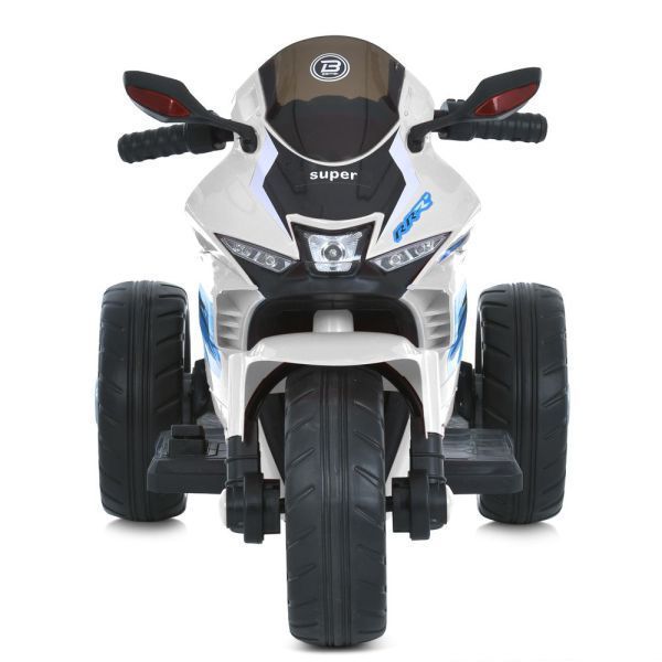 Дитячий мотоцикл Honda CBR1000RR Fireblade M 6220ELR-1, 2 мотори по 35W, EVA, шкіра, Bluetooth, MP3, білий mp-320514 фото