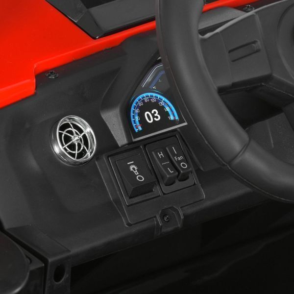 Джип M 6291EBLR-3(24V) (1шт) 2,4G, 4мотори35W, 2акум12V7AH, MP3, USB, BLUETOOTH, EVA, TF, шкіра, свет, музыка, червоний mp-330398 фото