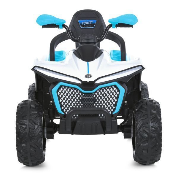 Квадроцикл M 6222EBLR-1-4 2,4G на радіокеруванні, 1*12V10AH, 4*35W, MP3, USB, TF, BLUETOOTH, EVA, шкіра, музика, світло, біло-блакитний mp-319901 фото