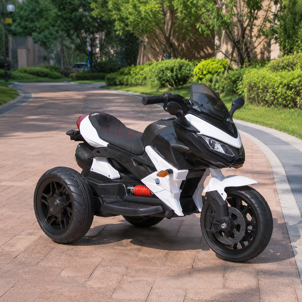 Детский мотоцикл BMW K1300S Bambi M 4274ELR-1, на радиоуправлении, белый, 2 мотора по 35W, EVA, кожа, MP3, USB, TF mp-335945 фото