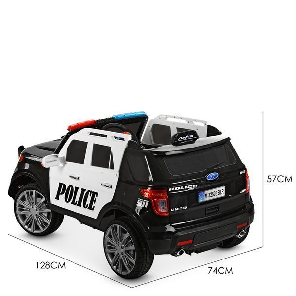 Детский электромобиль Джип Bambi M 3259 EBLR-1-2 Police, черный mp-250051 фото