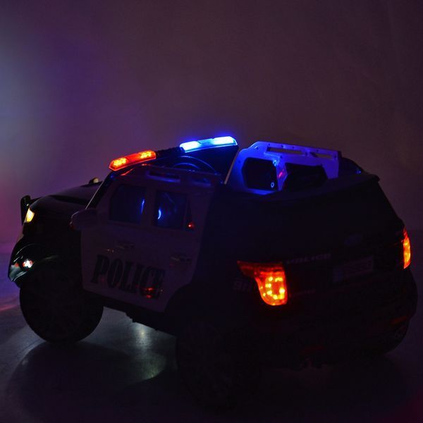 Детский электромобиль Джип Bambi M 3259 EBLR-1-2 Police, черный mp-250051 фото
