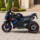 Детский мотоцикл BMW S1000RR M 6143EL-2 черный, 2 мотора по 25W, EVA, экокожа, MP3, Bluetooth mp-313194 фото 4