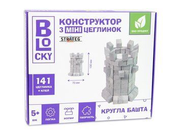 Конструктор з міні-цеглинок BLOCKY Кругла башта Strateg 31024 bab-304019 фото