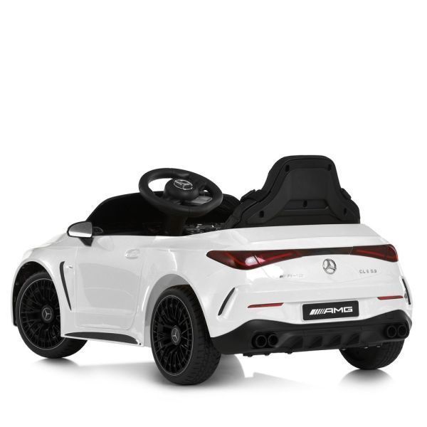 Детский электромобиль Mercedes-AMG CLE 53 Cabriolet M 6292EBLR-1, 4 мотора по 25W, EVA, кожа, MP3, USB, Bluetooth, белый mp-330357 фото