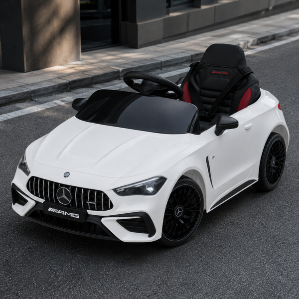 Детский электромобиль Mercedes-AMG CLE 53 Cabriolet M 6292EBLR-1, 4 мотора по 25W, EVA, кожа, MP3, USB, Bluetooth, белый mp-330357 фото