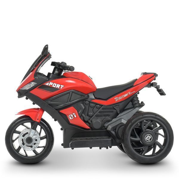 Дитячий мотоцикл Ducati Bambi M 4454EL-3 червоний, 2 мотори по 35W, EVA, шкіра, MP3/USB/TF mp-250982 фото