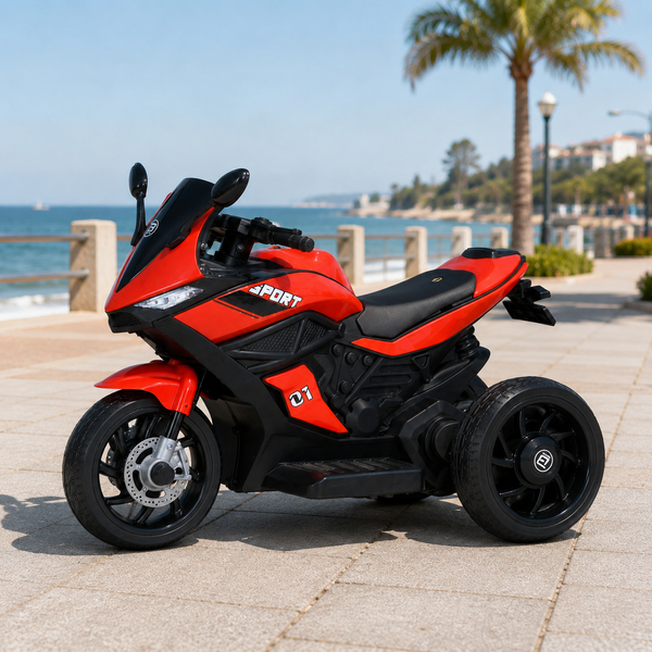 Дитячий мотоцикл Ducati Bambi M 4454EL-3 червоний, 2 мотори по 35W, EVA, шкіра, MP3/USB/TF mp-250982 фото