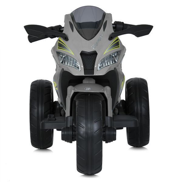 Дитячий мотоцикл Kawasaki Ninja ZX-10R M 5806EL-11 сірий, 2 мотори по 35W, EVA, шкіра, MP3, Bluetooth mp-296293 фото