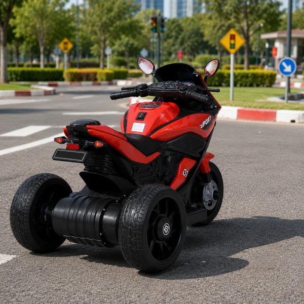 Дитячий мотоцикл Ducati Bambi M 4454EL-3 червоний, 2 мотори по 35W, EVA, шкіра, MP3/USB/TF mp-250982 фото