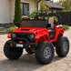 Детский электромобиль Джип Jeep Wrangler M 6204EBLR-3 двухместный красный, 4 мотора по 45W, EVA, кожа, MP3, USB, Bluetooth mp-317866 фото 4