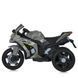 Дитячий мотоцикл Kawasaki Ninja ZX-10R M 5806EL-11 сірий, 2 мотори по 35W, EVA, шкіра, MP3, Bluetooth mp-296293 фото 8