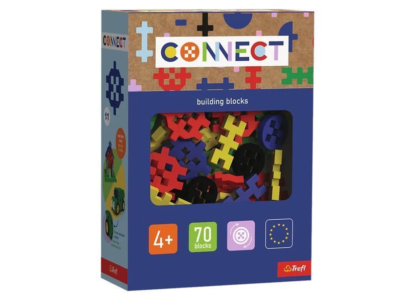 Конструктор Trefl Connect Boys, 70 елементів 61987 bab-396116 фото