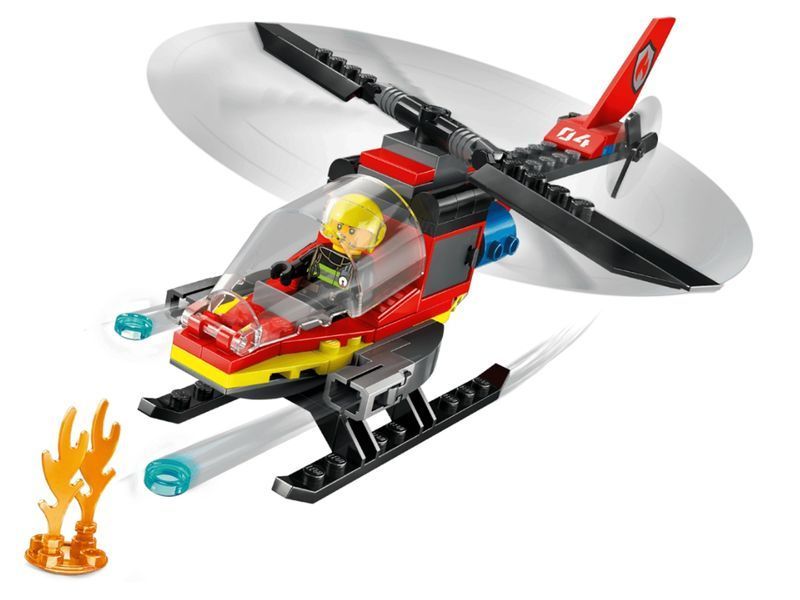Конструктор LEGO City Пожежний рятувальний гелікоптер, 85 деталей 60411 bab-395853 фото