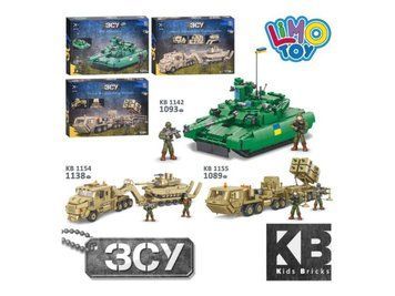 Конструктор военная техника KB 1142-54-55, Kids Bricks, 3 вида (цена за 1шт) bab-374985 фото