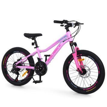 Велосипед PROFI BALANCE 20 д. BL-2001 алюм.рама 11",SKD85%,SHIMANO 21SP,швидкознім.кол.,промпідш.,рожевий mp-348063 фото