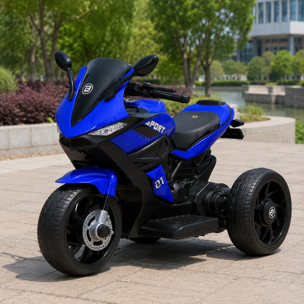 Детский мотоцикл Ducati Bambi M 4454EL-4 синий, 2 мотора по 35W, EVA, кожа, MP3/USB/TF mp-250983 фото