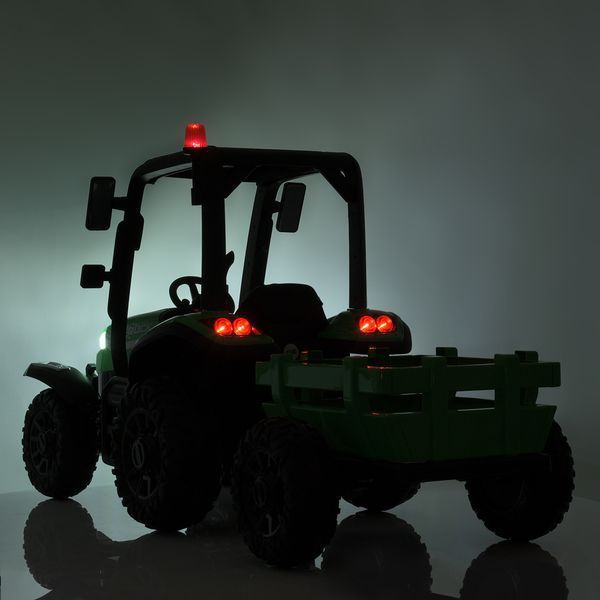 Дитячий електромобіль Трактор Bambi M 4844 EBLR-5 з причепом, зелений mp-281595 фото