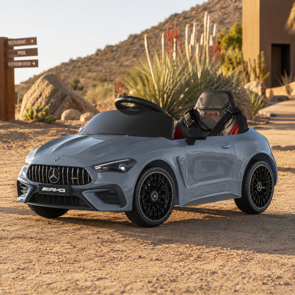 Дитячий електромобіль Mercedes-AMG CLE 53 Cabriolet M 6292EBLR-11 сірий, 4 мотори по25W, EVA, екошкіра, MP3, USB, Bluetooth mp-330358 фото