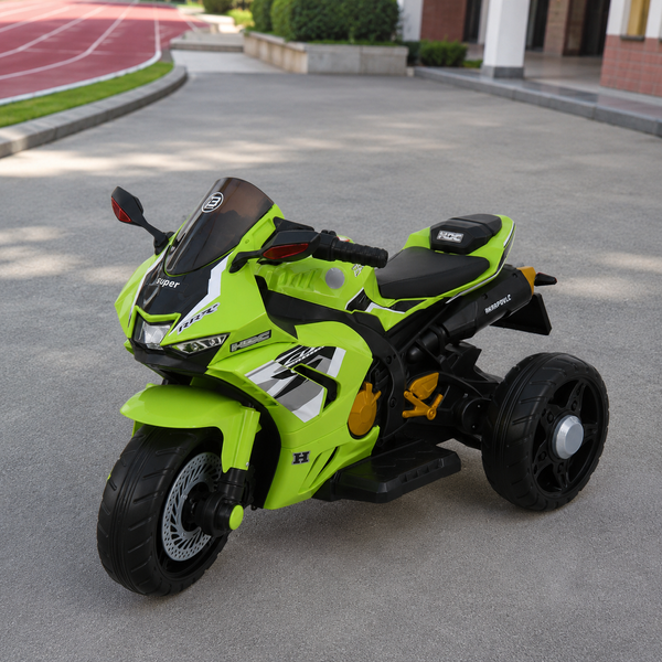 Детский мотоцикл Honda CBR1000RR Fireblade M 6220ELR-5, 2 мотора по 35W, EVA, кожа, Bluetooth, MP3, зеленый mp-320516 фото