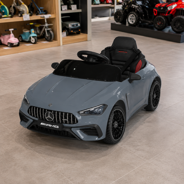 Дитячий електромобіль Mercedes-AMG CLE 53 Cabriolet M 6292EBLR-11 сірий, 4 мотори по25W, EVA, екошкіра, MP3, USB, Bluetooth mp-330358 фото