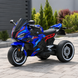 Детский мотоцикл BMW S1000RR M 6143EL-4 голубой, 2 мотора по 25W, EVA, экокожа, MP3, Bluetooth mp-313196 фото 2