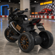 Детский мотоцикл Kawasaki Ninja M 5050ELR-2 на радиоуправлении, черный, 2 мотора по 25W, EVA, кожа, MP3, USB, свет и музыка mp-337107 фото 2